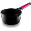 Fundix - Pentola Antiaderente, in ghisa di Alluminio, con Manico Amovibile, Compatibile con Piani Cottura a induzione, ⌀ 14 cm, 1 l, Colore: Magenta
