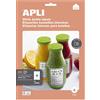 APLI 119486-Etiquetas HOME botellas glossy 80 x 120 mm 20 hojas