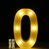 HONPHIER® Insegne luminose Luce LED Numeri Numero luminoso bianco a LED Decoro per Decorazione di Casa, Matrimoni, Feste, Reception, Bar 2 Batterie (0)