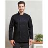 Premier Abbigliamento personalizzate. Giacca chef unisex 195 g/m² personalizzabile Premier Long Sleeve Press Stud Chef''s Jacket - Premier personalizzate o neutre