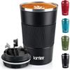 KETIEE Tazza Termica Caffe - 380ml Termos caffè Tazza da Viaggio Termica per Caffe Senza BPA, Tazza Termica da Viaggio Isolata Riutilizzabile, Thermoas Coffee Mug-to-Go in Acciaio Inossidabile