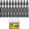 SabreCut 10 punte per cacciavite a percussione SabreCut SCTX2050_10 50 mm T20 TX20 Set Torx a estremità singola per impieghi gravosi con scatola di immagazzinaggio