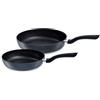 Fissler Cenit Set di padelle in alluminio, 2 pezzi 24 cm, 28 cm, rivestite, antiaderenti