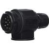 as - Schwabe Spina a 13 poli - collegamento a 12 V per esterni e caravan - adattatore DIN 11446 con collegamento a vite - accessori per caravan e camper - IP44 - Made in Germany - Nero I 60464