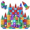 Playmags Set da 150 Pezzi di Tessere magnetiche per Costruzioni - mattoncini magnetici 3D, creativi, Giochi di Imitazione, 36 mesi -12 anni