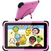 CWOWDEFU Tablet per bambini 7 pollici Android Tablet 32GB Computer tablet PC Kids tablet bambini 3 anni, tabletas con WiFi (Rosa)
