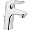 Grohe 23374003 Eurostyle New Miscelatore Monocomando per Lavabo, Leva Aperta, Cromo, Taglia S