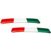 4R Quattroerre.it 14171 Adesivi Italia per Leva Cambio Alfa Giulia Stelvio, Set da 2