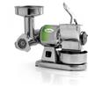 Abbinato Tritacarne - Grattugia. Bocca 60 ø - Produzione Tritacarne 20 Kg./h - Gruppo Macinazione in ALLUMINIO - Rullo in acciaio inox