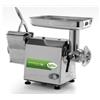 Abbinato Tritacarne - Grattugia carenato. Bocca 70 ø - Produzione Tritacarne 200 Kg./h - Gruppo macinazione INOX - Voltaggio MONOFASE - CON Inversione di marcia - Rullo in acciaio inox
