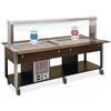 Carrello buffet MISTO bagnomaria/freddo con Parafiato fisso - Capacità 2 GN 1/1 Caldi + 2 GN 1/1 Freddi