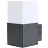 M LEDME Applique da parete Praga Nero IP54 1 x E27 M LEDME