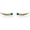 Thomas Sabo orecchini da donna orecchio scalatore pietre colorate oro, argento sterling 925