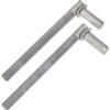 Alberts 410803 Cardine, una coppia, da avvitare a fondo, regolabile, zincato a caldo, entrata Ø16 mm, lunghezza 190 mm, filettatura M16