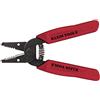 Klein Tools 11046 | Pinza spelafili 0,2-1 mm² | Punta stretta | Fori per asole | Lame tipo forbice | Impugnature testurizzate | Finitura nera resistente
