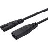 baolongking IEC 60320 C8 Plug a C7 Presa Maschio a Femmina Estensione Cavo Adattatore Principale (5m)