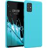 kwmobile Cover per Samsung Galaxy A51 Custodia - Back Case per Smartphone in Silicone TPU - Protezione Gommata - ghiaccio freddo