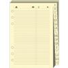 Quo Vadis - Ricambio Organizzatore - Rubrica tel av av T17-10x17 cm - Carta Clairefontaine Avorio - Prodotto in Francia