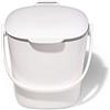 OXO Good Grips, Contenitore da Cucina per Compost, Facile da Pulire, Bianco/Grigio, 2,8 L