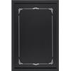 Bi-Office - Lavagna Nera per Gesso Decorative, 600 x 400 mm, Cornice Nera