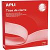 APLI 14903 - Nastro adesivo, 2 cm x 25 m, colore: Bianco