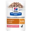 Hill's Prescription Diet 24 x 85 g umido in busta per gatti - k/d Kidney Care - Salmone