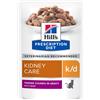 Hill's Prescription Diet umido per gatti in busta 48 x 85 g - k/d Kidney Care - Manzo