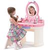 THE STEP 2 Salone di Bellezza Vanity - Toletta Giocattolo con Specchio, Sgabello e Accessori