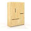 Skandica Armadio in legno massiccio di Pino Bergman - 180x128x60 (3/6 ante) (Palissandro 6 ante + 5 cassetti (180x128x60 cm))