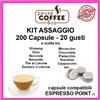 PausaCoffee KIT ASSAGGIO 200 capsule ESPRESSO POINT: Caffè, Ginseng, Nocciola,Pistacchio,etc