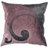 Stanley Hamilton Copricuscino Realizzato a Mano, Cuscino Decorativo, in Velluto, Tagliato al Laser, per casa, Divano, 45 x 45 cm, Colore: Rosa/Grigio Scuro, Super King Size