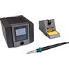 QUICK TS2200 ESD regolabile digitalmente, 90 Watt, con saldatore con elemento riscaldante ad alte prestazioni e accessori, stazione di saldatura SMD, per industria, laboratorio, scuola e hobby