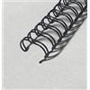 Pavo - Dorsi Metallici Premium per Rilegatura A4, 7,9 mm, 34 Anelli, Passo 3:1, Capacità 1-50 Fogli, Nero, Confezione da 100-8001897