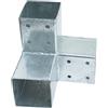 Connex HV4242 Angolo a doppio montante, 90 x 90 mm, legno
