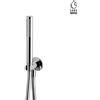 Newform - Set doccia completo di doccetta tonda + flessibile + supporto - art.823