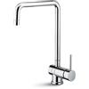 Newform - XT Miscelatore per lavello con bocca quadra in tubolare girevole - 4370