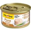 GimDog Pure Delight Pollo, Snack per cani ricco di proteine con carne tenera in gustosa gelatina, 12 scatolette, 12 x 85 g