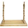Aoneky Altalena Legno da Giardino, con Corda 3,7M, Carico Massimo: 160KG - Sedile da Altalena per Bambini e Adulti su Albero Esterno, Siaggia, 60x20cm (Angolo quadrato)