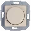 Kopp Europa 847501081 - Interruttore alternativo a pressione, combinato, dimmer LED, per lampadine a incandescenza, 230 V, lampade alogene, taglio di fase, colore: Bianco crema