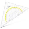 Aristo - Squadra triangolare Geo-Dreieck® con impugnatura, in Plexiglas®, 225 mm, trasparente