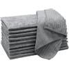 ZOLLNER 10 panni strofinacci in microfibra, 45x65 cm, grigio