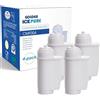 GOLDEN ICEPURE Filtro acqua per macchina da caffè Compatibile Con Siemens® EQ Series/EQ3/EQ6/EQ9/EQ500/ S700/Brita® Intenza 575491/Bosch® TCZ7003/TCZ7033, certificato NSF, 4 pezzi