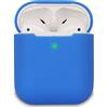 KOKOKA Custodia in Silicone Compatibile con AirPods 2 Custodia, Silicone Protettiva Case Cover per Airpods 2, LED Anteriore Visibile, Blu