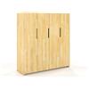 Skandica Armadio in legno massiccio di Pino Bergman - 180x170x60 (4/7 ante) (Palissandro 7 ante + 5 cassetti (180x170x60 cm))