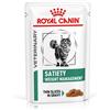 Royal Canin Veterinary Diet Set risparmio! 24 x 85 g Royal Canin Veterinary Alimento umido per gatti - Satiety Weight Management