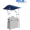 PIMAR T-TOP IN LEGA LEGGERA 170x140x200H SCOMPONIBILE IN ALLUMINIO LUCIDO BARCA