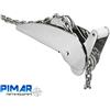 PIMAR Musone basculante di prua inox ASI 316 per ancore bruce trefoil max 15kg barca