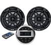 PIMAR RADIO STEREO BARCA MARINO BLUETOOTH-USB KIT CON 2 CASSE 150-WATT PIU TELECOMANDO