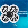 PIMAR RADIO STEREO BARCA MARINO BLUETOOTH-USB KIT CON 4 CASSE 100-WATT PIU TELECOMANDO