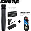 Shure SM57-LCE Microfono Professionale Cardioide x Strumenti e Voce + Cavo XLR